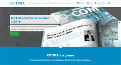 Desktop Screenshot of optima-packaging.com